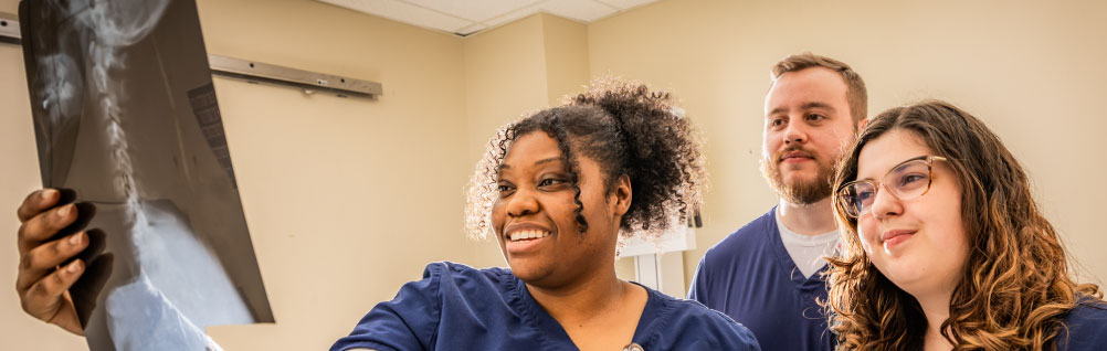 FDTC radiology students practice reading x-rays