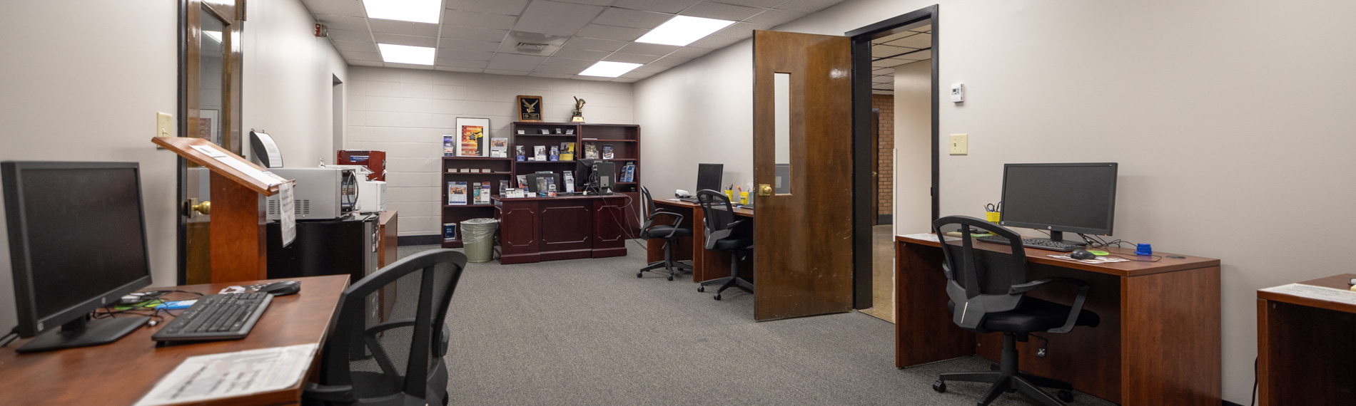 Interior view of the Veterans Center located on the 3rd floor of the 5000 building.